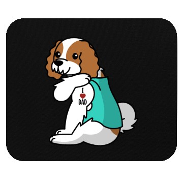 Discover I Love Dad Cavalier King Charles Spaniel Mouse Pads