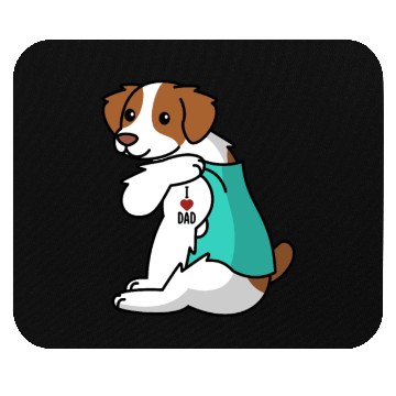 Discover I Love Dad Brittany Spaniel Mouse Pads