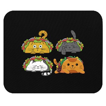 Discover Cute Taco Cats Mexican Taco Lover Mouse Pads