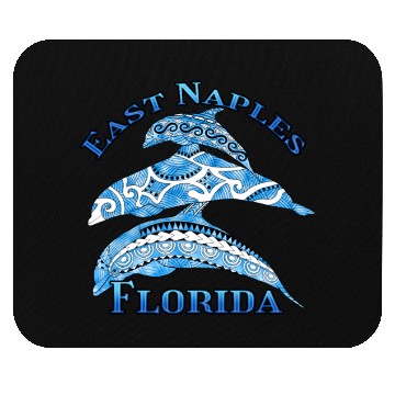 Discover East Naples Florida Vacation Tribal Dolphins Mouse Pads