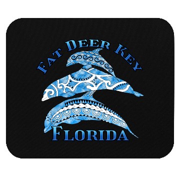 Discover Fat Deer Key Florida Vacation Tribal Dolphins Mouse Pads