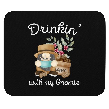 Discover Coffee Gnome Drinking Funny Gnome Lover Mouse Pads