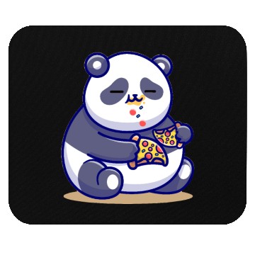 Discover Panda eating a Pizza Mouse Pads