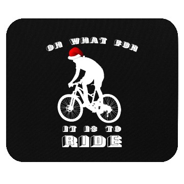 Discover Christmas Mountain Biking Mouse Pads Mountain Biker