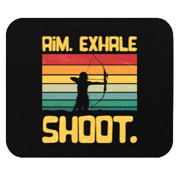 Discover Archery Girl Aim Exhale Shoot Archer Retro Vintage Mouse Pads