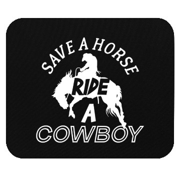 Discover Ride A Cowboy Mouse Pads