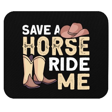 Discover Horse Ride Cowboy Mouse Pads