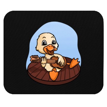 Discover Duck Playing Guitar Mouse Pads