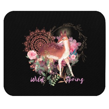 Discover Sweet Deer In Wild Spring - 6 Mouse Pads