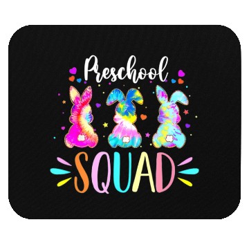Discover Cute Bunnies Preschool Teacher Squad Easter Day Mouse Pads
