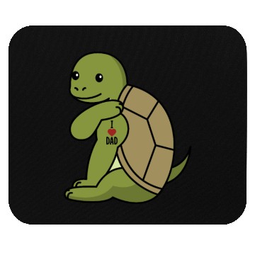 Discover I Love Dad Tortoise Mouse Pads