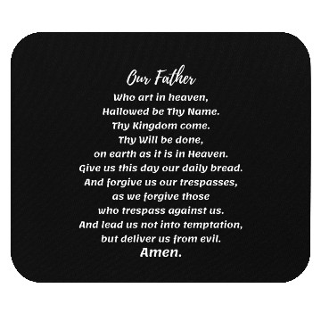 Discover Our Father Prayer, The Lord's Prayer, Scripture Mouse Pads