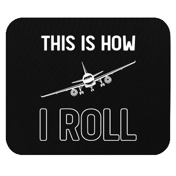 Discover Funny Pilot Airplane Lover Aviation Mouse Pads