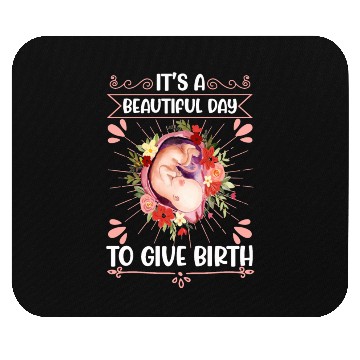 Discover Midwife Flowers Baby Catcher Doula Mouse Pads