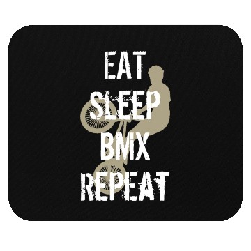 Discover Eat Sleep BMX Repeat Vintage Rider Stunt Cycle Mouse Pads