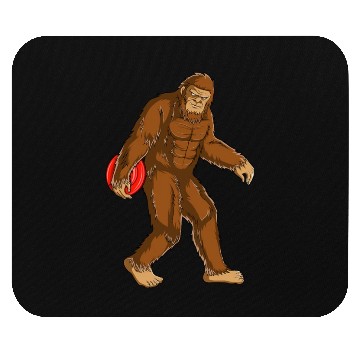 Discover Funny Bigfoot Sasquatch Disc Golf Player Gift Mouse Pads