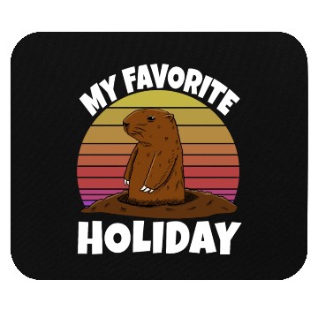 Discover My Favourite Holiday Groundhog Mouse Pads