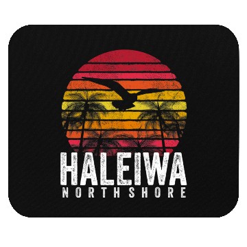 Discover Haleiwa Hawaii HI North Shore Sunset Surf Surfing Mouse Pads