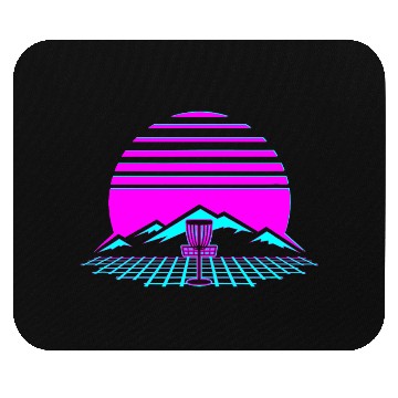 Discover Disc Golf Retro Vintage 80s Style Mouse Pads