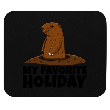 Discover My Favourite Holiday Groundhog Mouse Pads