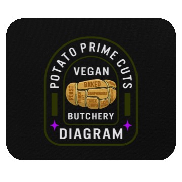 Discover Potato Vegetable Mouse Pads, Potato Prime Cuts Vegan
