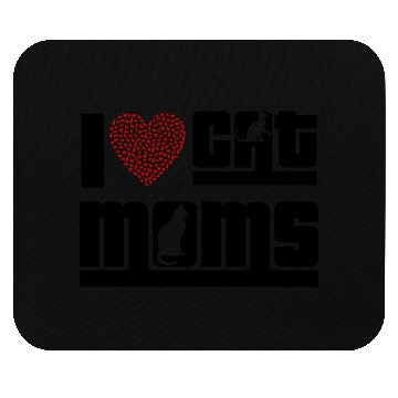 Discover I Love Cat Moms Mouse Pads