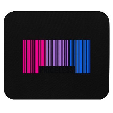 Discover Priceless Bisexual Pride Barcode Subtle Bi Flag Mouse Pads