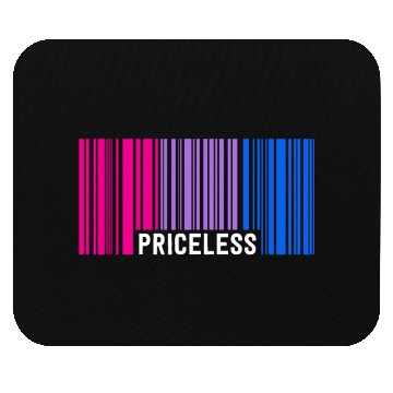 Discover Priceless Bisexual Pride Barcode Subtle Bi Flag Mouse Pads