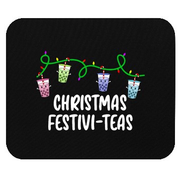 Discover Boba Tea Relax Christmas Cute Kawaii Bubble Milk Mouse Pads