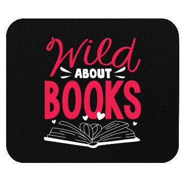 Discover Wild about Books, Reader, Bookworm Mouse Pads