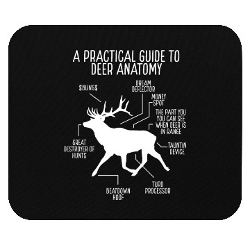 Discover Deer Hunting Anatomy of Deer Removal Technician Mouse Pads