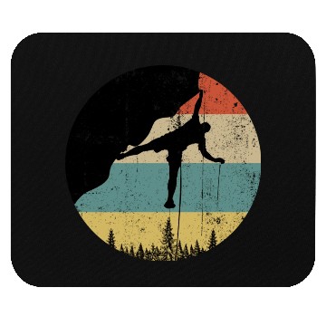 Discover Rock climbing mountain climber Mouse Pads
