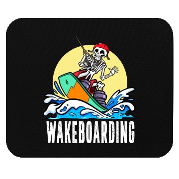 Discover Wakeboarder Skeleton On The Wakeboarding Mouse Pads