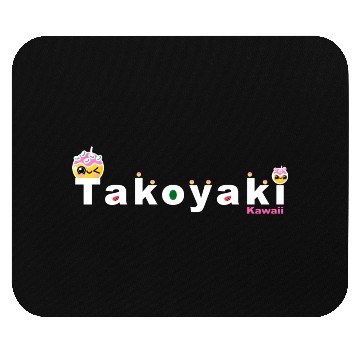 Discover Kawaii Takoyaki Cute Japanese Food Vintage Design Mouse Pads