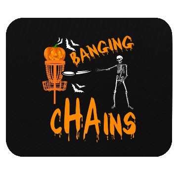 Discover Halloween Funny Disc Golf Frolf skeleton Costume Mouse Pads