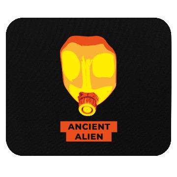 Discover Ancient Alien Colored Skull Mouse Pads
