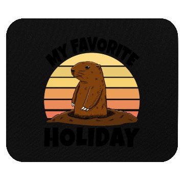 Discover My Favourite Holiday Groundhog Mouse Pads