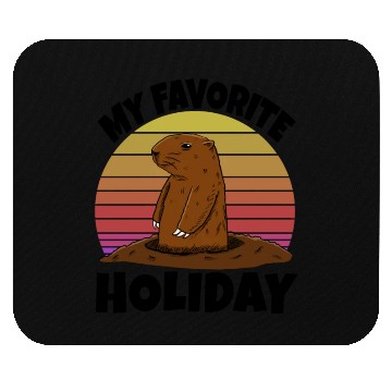 Discover My Favourite Holiday Groundhog Mouse Pads