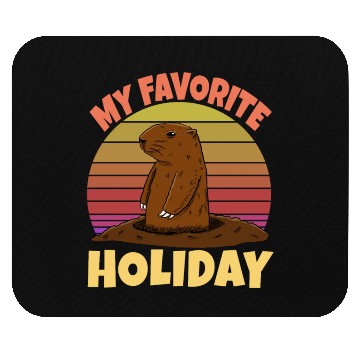 Discover My Favourite Holiday Groundhog Mouse Pads