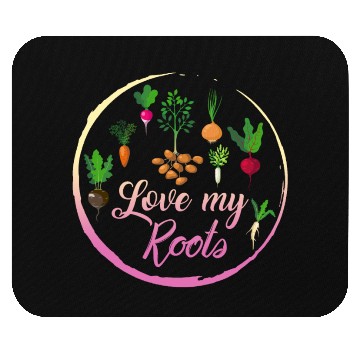 Discover Roots Vegetable Mouse Pads, Love My Roots Mouse Pads,