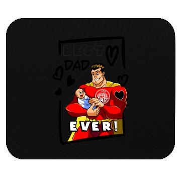 Discover Best Dad Ever SuperDad Mouse Pads