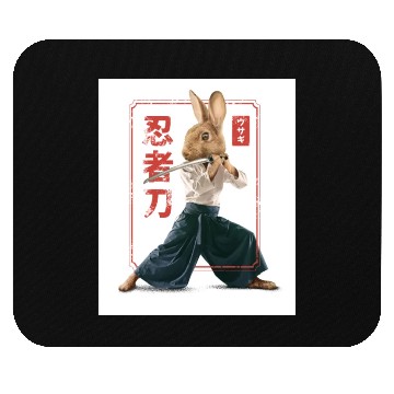 Discover Rabbit with katana Rabbit with katana gift inspira Mouse Pads