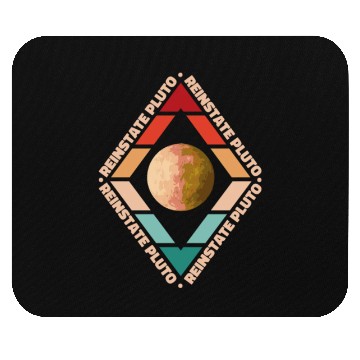 Discover Funny Pluto Planet Science Retro Reinstate Pluto Mouse Pads