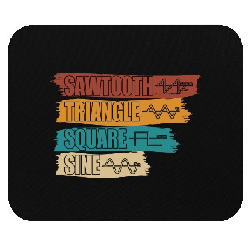 Discover Synthesizer Sine Sawtooth Square Triangle Retro Mouse Pads