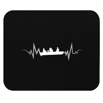 Discover Surfboat Heartbeat EKG heart beat Mouse Pads