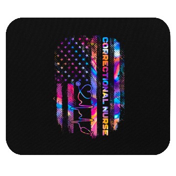 Discover correctional nurse - US flag Mouse Pads