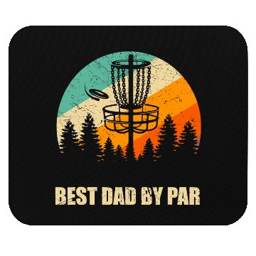Discover Retro Disc Golf Best Dad Mouse Pads Sunset Vintage