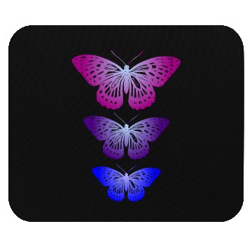Discover Three Butterflies Inspirational Nature Lovers Mouse Pads