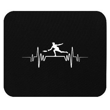 Discover Ultimate Frisbee Heartbeat Disc Golf Mouse Pads