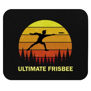 Discover Ultimate Frisbee Disc Golf Flying Players Mouse Pads